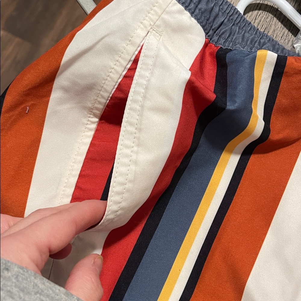 Pacsun Recycled 60's Striped 15" Swim Trunks Size XL - Picture 7 of 8